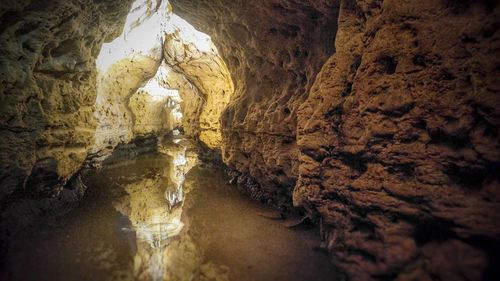 Rock formations in cave