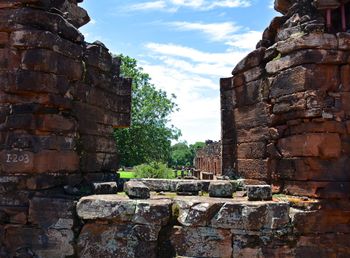 View of old ruin against sky