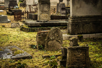 Old ruins in cemetery