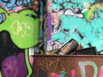 Close-up of multi colored pencils