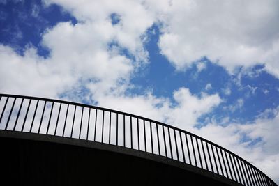 Low angle view of bridge against sky