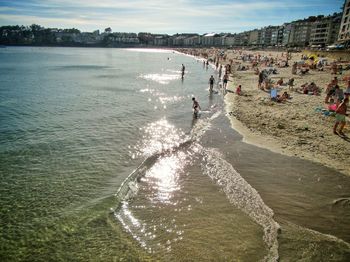 People at beach