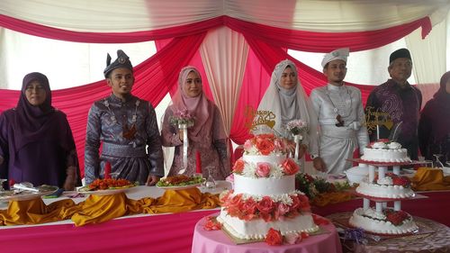 Group of people in traditional clothing