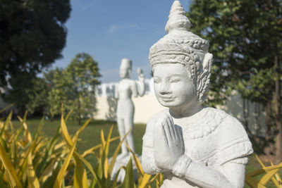 Statue in a garden