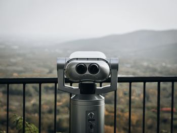 Close-up of security camera