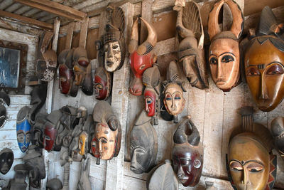 African traditonal ethnic wooden mask