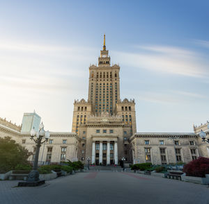 Buildings in city against sky