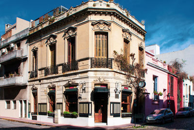 Exterior of building against sky in city