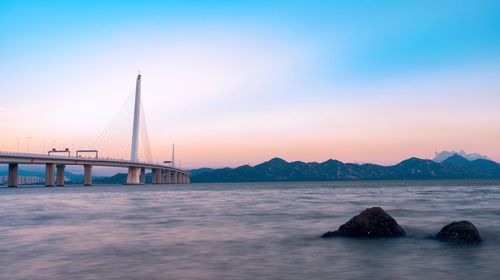 Bridge over sea