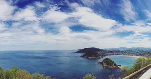 Scenic view of sea against sky