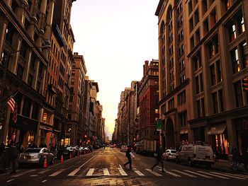 View of city street