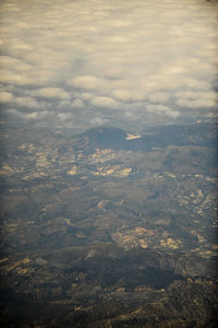 High angle view of landscape against sky