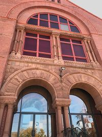 Low angle view of historical building