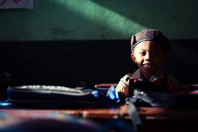 Portrait of a smiling boy