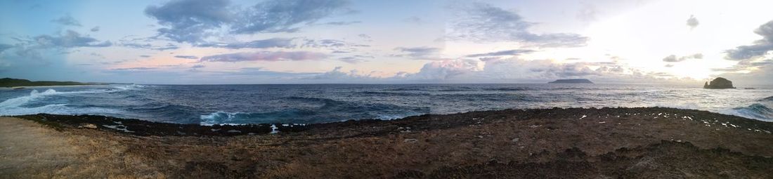 Panoramic view of sea against sky