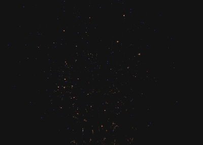 Star field against sky at night