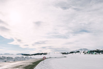 Scenic view of road against sky