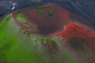 High angle view of mountain