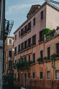 Low angle view of buildings against sky