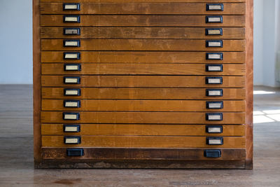 Close-up of stack of wood