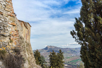 Old castle of montebello in marecchia valley