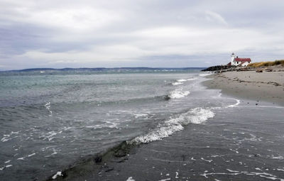 Scenic view of sea against sky