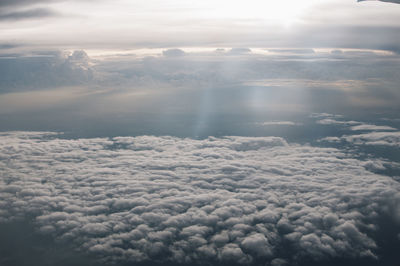 Aerial view of cloudscape against sky