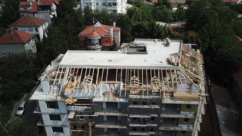 View of old buildings in city