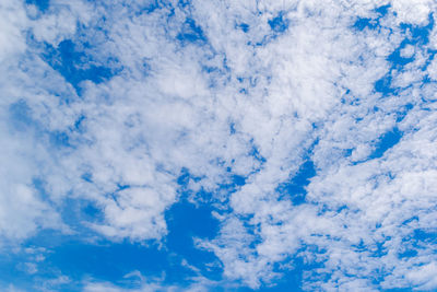 Low angle view of clouds in sky