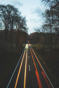 View of railroad tracks against sky