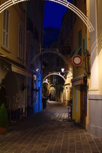 View of old town at night