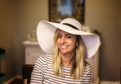 Portrait of smiling woman