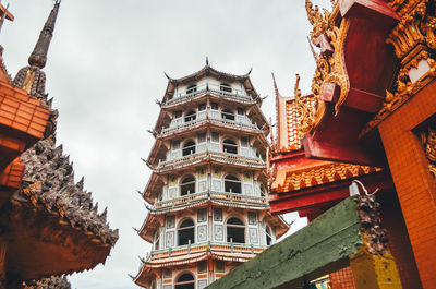 Low angle view of buildings against sky