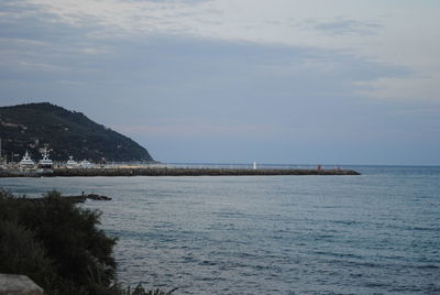 Scenic view of sea against sky