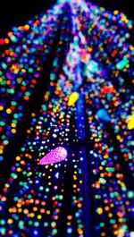 Close-up of illuminated lights