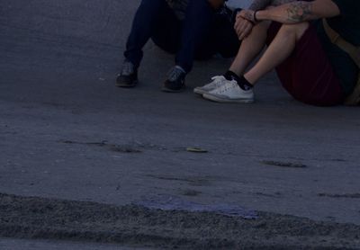 Woman standing on beach