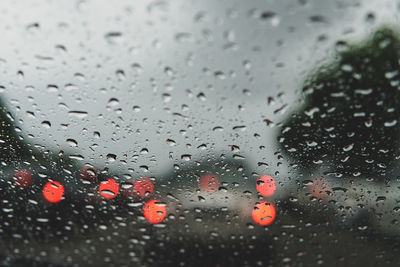 Raindrops on glass window