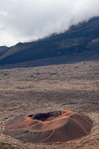 Scenic view of desert against sky