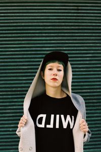 Portrait of young woman