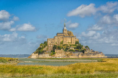 View of mont saint-michel against sky