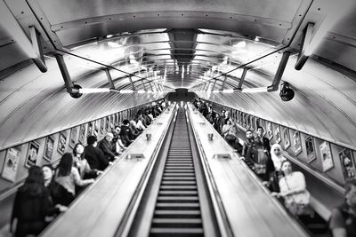 Interior of subway station