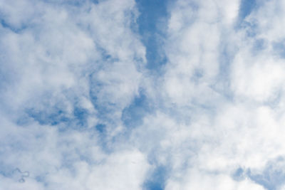 Low angle view of clouds in sky