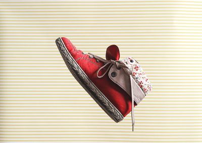 Close-up of red shoes