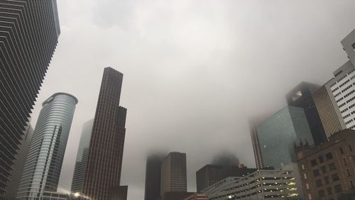 Low angle view of skyscrapers