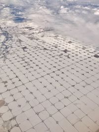 Aerial view of agricultural landscape