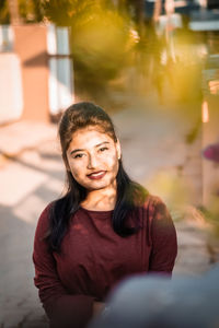 Portrait of a smiling young woman
