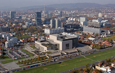 Aerial view of city