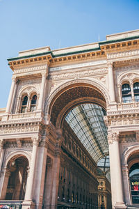 Low angle view of historical building