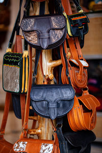 Colombian traditional leather satchel called carriel