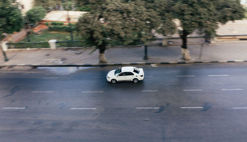 View of car on road